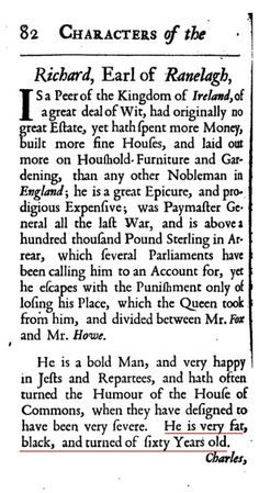 Macky on the Earl of Ranelagh, p. 82